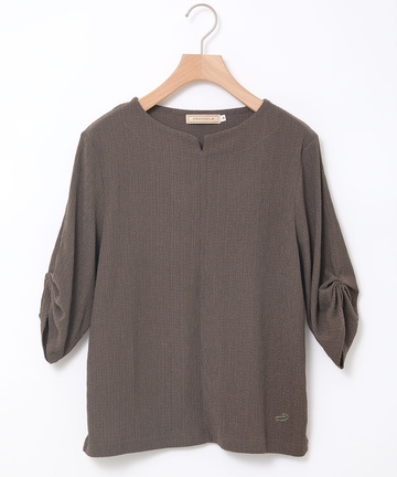 袖タック ジャカード カットソー【一部店舗限定】