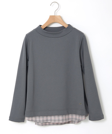 布帛 ドッキング プルオーバー