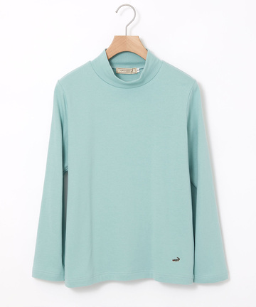 スムース ハイネック カットソー