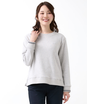 クルーネック リブ カットソー