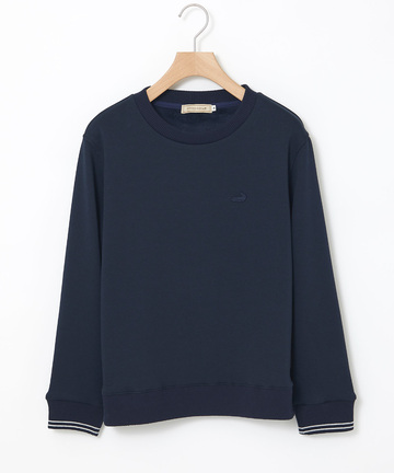 クルーネック リブ カットソー