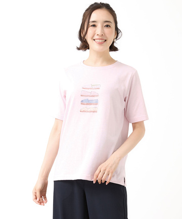 サンダルプリント 半袖 Tシャツ【吸汗速乾】