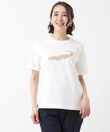 モチーフプリント 天竺 Tシャツ【UVカット】【オンラインショップ・一部店舗限定】