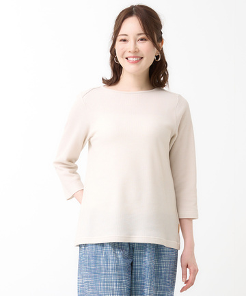 ワッフル 七分袖 カットソー【オンラインショップ・一部店舗限定】