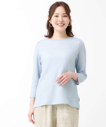 ワッフル 七分袖 カットソー【オンラインショップ・一部店舗限定】