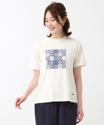 天竺 プリント Tシャツ【オンラインショップ・一部店舗限定】