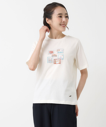 プレーティング天竺 プリント Tシャツ【オンラインショップ・一部店舗限定】