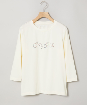 ロゴプリント 七分袖 Tシャツ