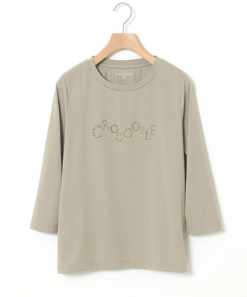 ロゴプリント 七分袖 Tシャツ