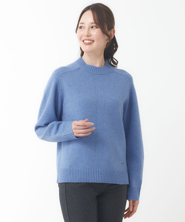 イタリー糸 アイレット プルオーバーニット【手洗いOK】【ラクラクランドリー】