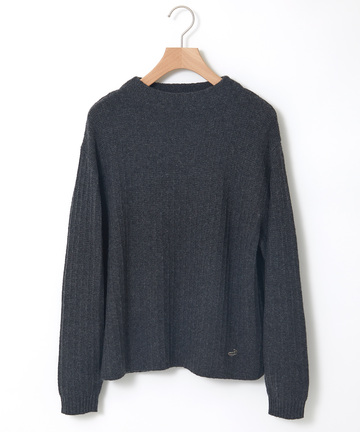 ウールブレンド モックネック ニット
