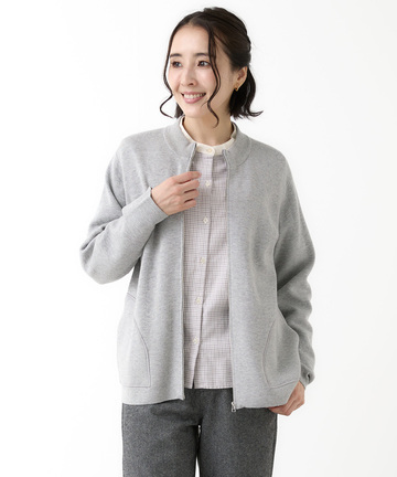 ジップアップ ニット カーディガン