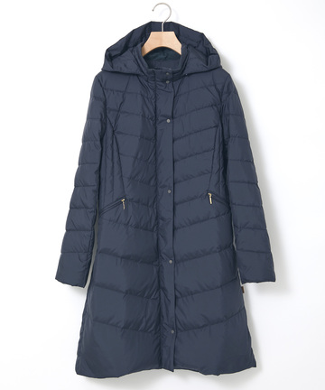 キルトステッチ ロング ダウン【撥水加工】