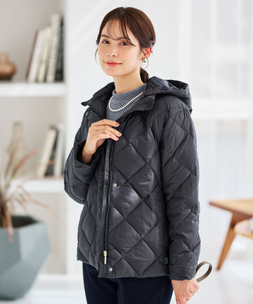 2WAYフード キルトダウン ジャケット