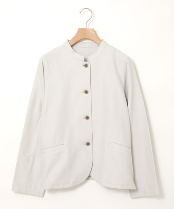 ツイル マオカラー ジャケット【手洗いOK】