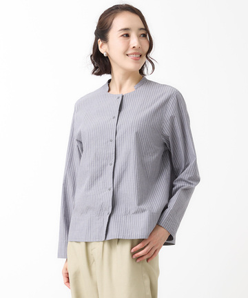 ストライプ柄 シャツ ジャケット