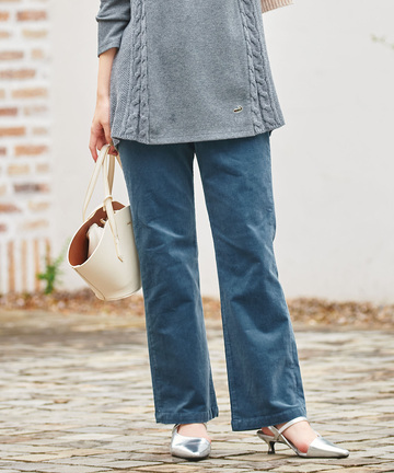 コーデュロイ ストレート パンツ