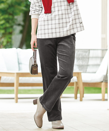 コーデュロイ ストレート パンツ