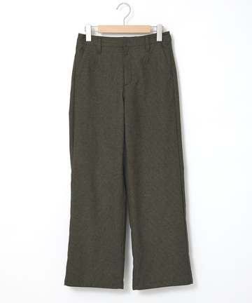 ピケ ストレッチ ワイドパンツ