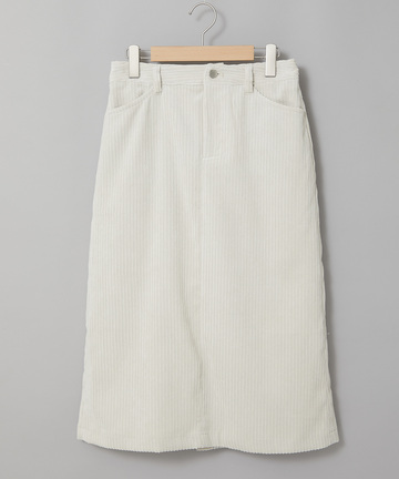 コーデュロイ ミドル丈 スカート