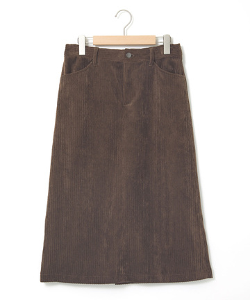 コーデュロイ ミドル丈 スカート
