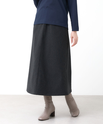 ウエストゴム 裏起毛 スカート