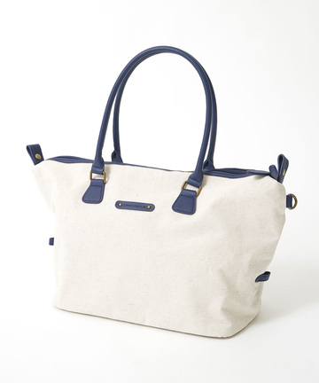 リネンブレンド キャンパス バッグ