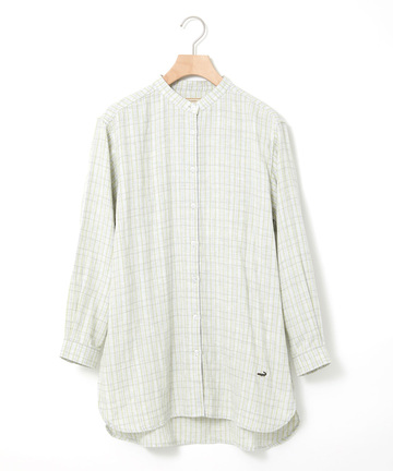 ダブルガーゼ チェック チュニック