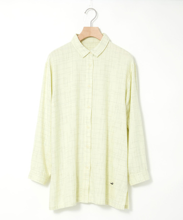 ツイル チェック柄 チュニック