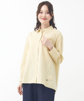 リネンブレンド シャンブレー チュニック