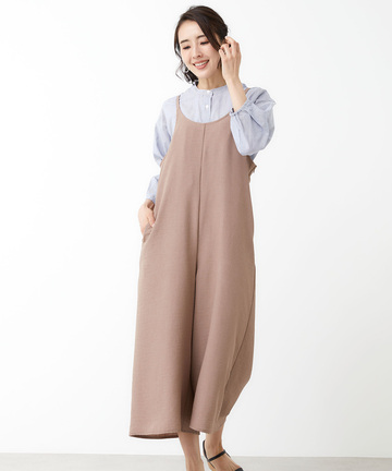 バックリボン デザイン サロペット