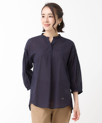 スノーコットン 梯子レース チュニック【接触冷感】