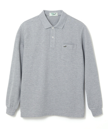 【ベストセラー】鹿の子 ワンポイント 長袖ポロシャツ【日本製】