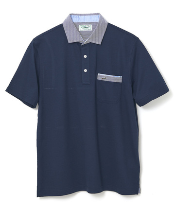 スノーコットン 布帛襟 ポロシャツ【接触冷感】