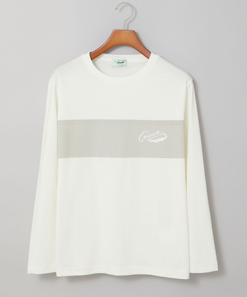 胸ライン デザイン 長袖Tシャツ