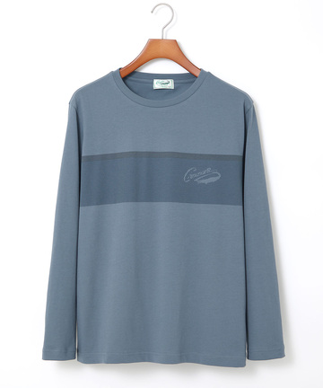 胸ライン デザイン 長袖Tシャツ