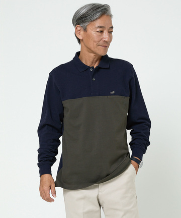 配色切り替え ポロシャツ