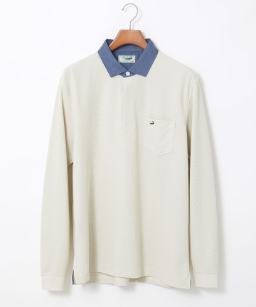 ハニカム組織 切り替え ポロシャツ