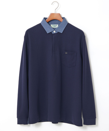 ハニカム組織 切り替え ポロシャツ