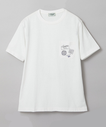 シャドーボーダー スタンププリント Tシャツ 【吸汗速乾】