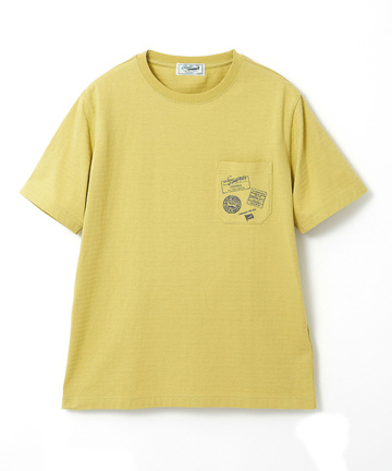 シャドーボーダー スタンププリント Tシャツ 【吸汗速乾】