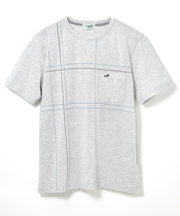 スノーコットン パネルチェック Tシャツ【接触冷感】