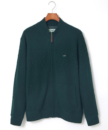 ウール 地柄デザイン ブルゾン