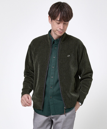 モールニット フルジップ ブルゾン