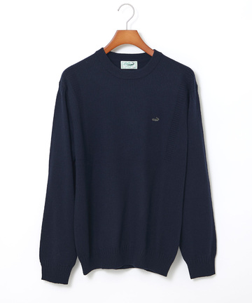 ウールブレンド ガンジー ニット【手洗いOK】