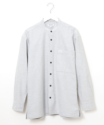 バンドカラー ネル シャツ