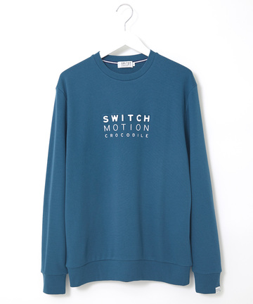 エンボスプリント ロゴ トレーナー