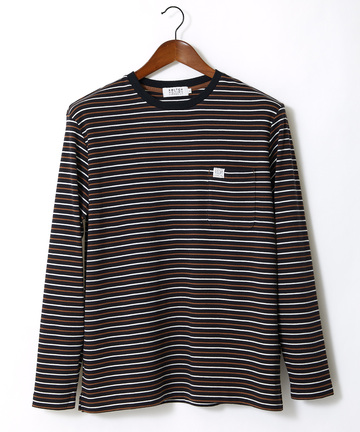 ボーダー クルーネック カットソー【ウガンダ オーガニック コットン】