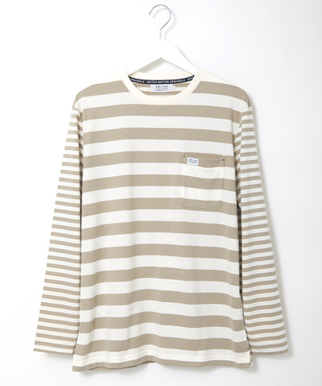 クレイジー ボーダー柄 カットソー