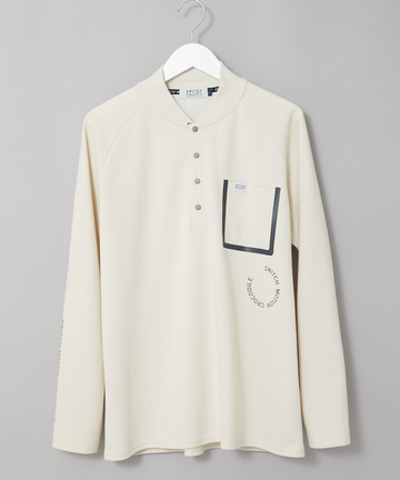 ボケットデザイン ラグラン プルオーバー